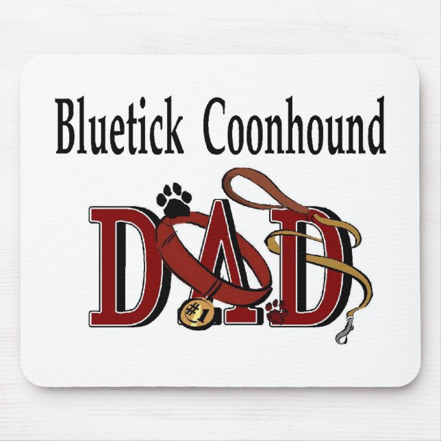 Mousepad Presentes do Pai do Conhound Bluetick (Frente)