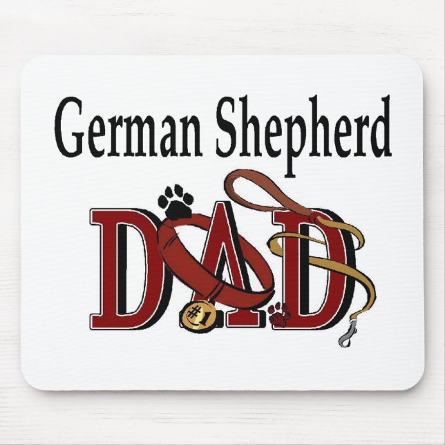 Mousepad Presentes do Pai do german shepherd (Frente)