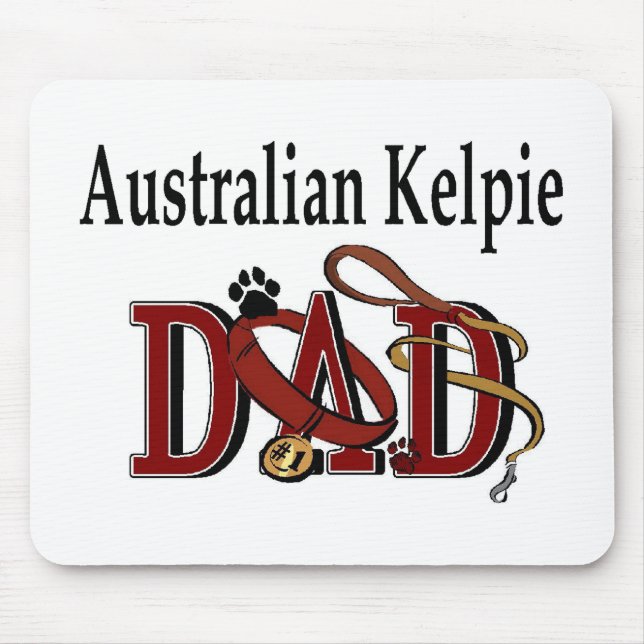 Mousepad Presentes do Pai Kelpie australiano (Frente)