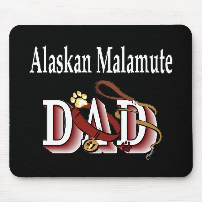 Mousepad Presentes do Pai Malamute no Alasca (Frente)