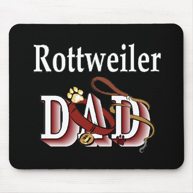 Mousepad Presentes do Pai Rottweiler (Frente)