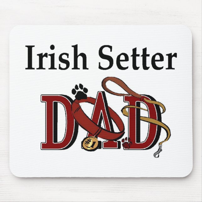 Mousepad Presentes do Pai Setter Irlandês (Frente)
