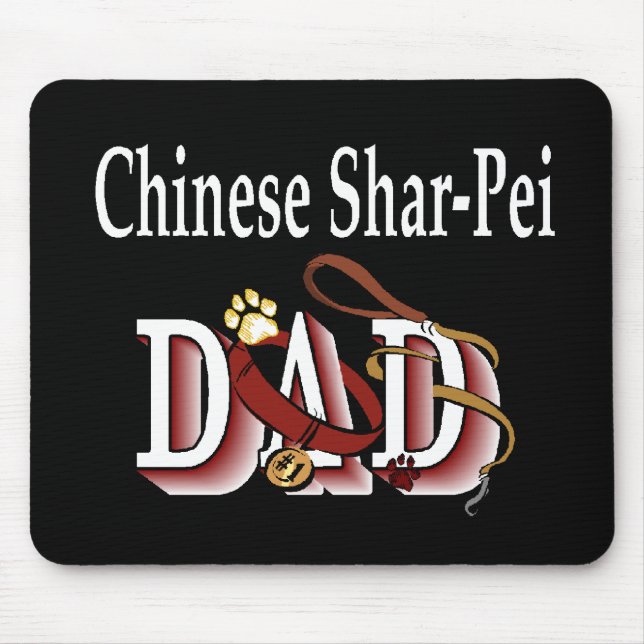 Mousepad Presentes do PAI Shar-Pei Chinês (Frente)