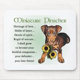 Mousepad Presentes do Pinscher Miniatura