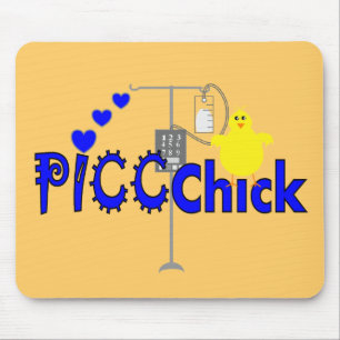 Mousepad Presentes do PINTINHO de PICC (LINHA ENFERMEIRA de