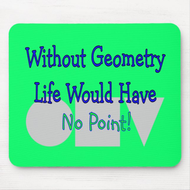 Mousepad Presentes do professor de geometria (Frente)