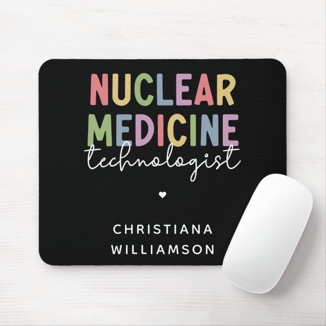 Mousepad Presentes do tecnólogo de Medicina Nuclear Persona (Com mouse)
