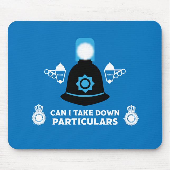 Mousepad Presentes E Acessórios Da Polícia Britânica (Frente)