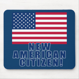 Mousepad Presentes e camiseta americanos novos do cidadão
