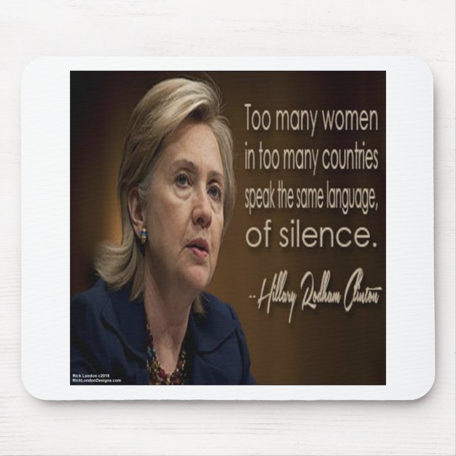 Mousepad Presentes e Camisetas Hillary Clinton Mulheres R A (Frente)