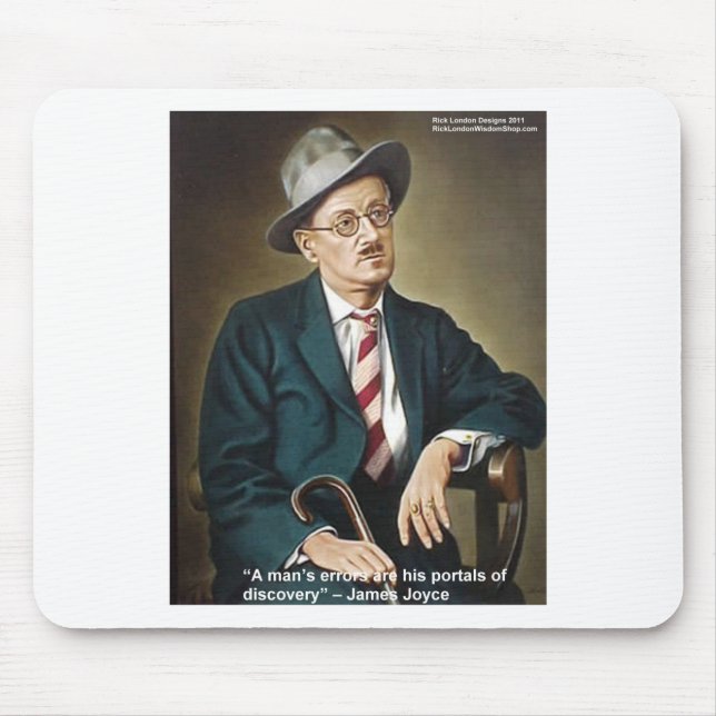 Mousepad Presentes e Cartões com Citação de James Joyce "Er (Frente)