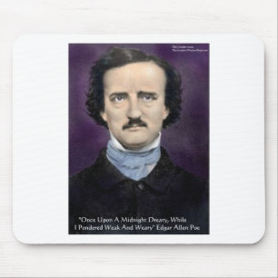 Mousepad Presentes e Cartões com Citações de Edgar Allan Po