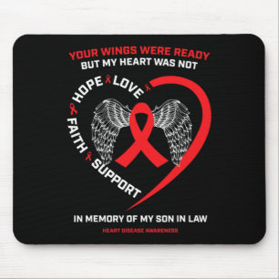 Mousepad Presentes Em Memória Do Meu Genro Doença Cardíaca