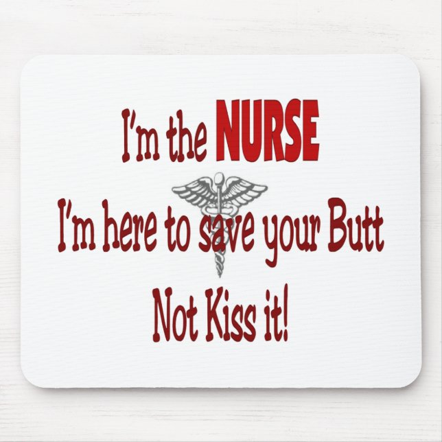 Mousepad Presentes engraçados da enfermeira (Frente)