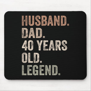 Mousepad Presentes Engraçados de 40 Anos para Pai Dia dos P