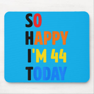 Mousepad Presentes engraçados de aniversário de 44 anos par
