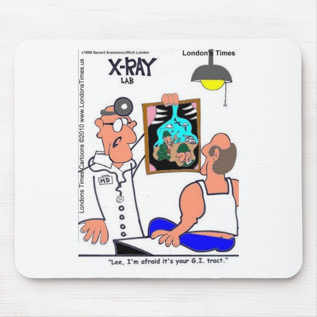 Mousepad Presentes engraçados de camisetas médicas do trato (Frente)