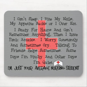 Mousepad Presentes engraçados do estudante médio dos