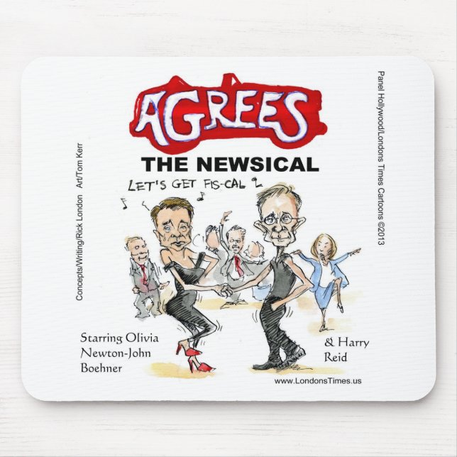 Mousepad Presentes engraçados do fim do abismo fiscal Cartõ (Frente)