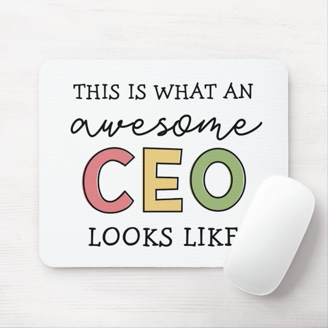 Mousepad Presentes engraçados para CEO | Presentes de Chefe (Com mouse)