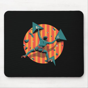 Mousepad Presentes Esportivos de Escalada em Parede Retro p