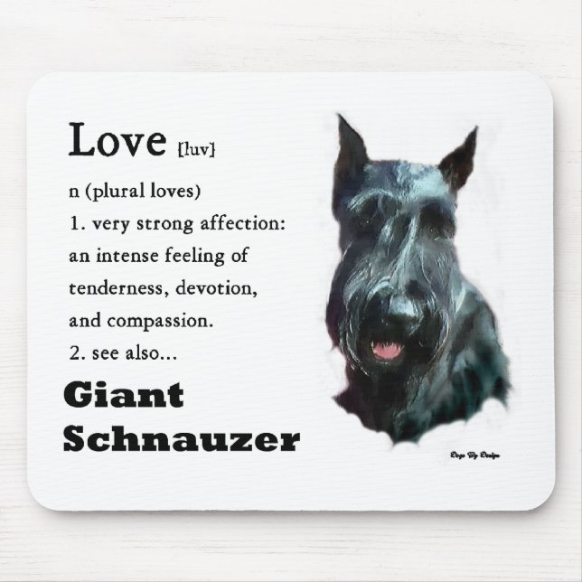 Mousepad Presentes Giant Schnauzer (Frente)
