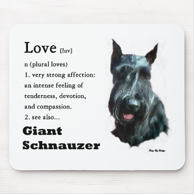 Mousepad Presentes Giant Schnauzer (Frente)