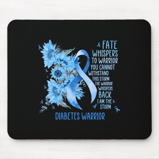 Mousepad Presentes Meses De Consciência Da Diabetes Para Um (Frente)