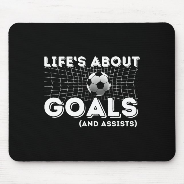 Mousepad Presentes para Amantes de Futebol - Metas e Mais (Frente)