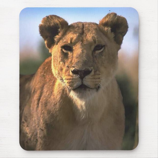 Mousepad Presentes para Amantes de Leoa Feminina (Frente)