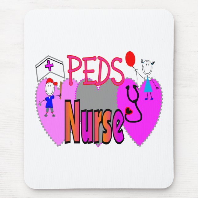 Mousepad Presentes pediatras da enfermeira, design original (Frente)