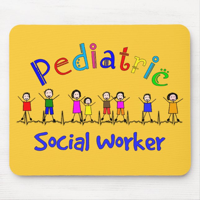 Mousepad Presentes pediatras do assistente social (Frente)