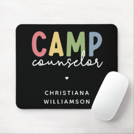 Mousepad Presentes personalizados do conselheiro de acampam