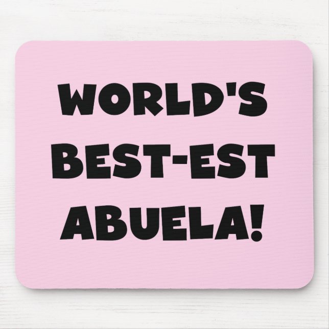Mousepad Presentes preto e branco do Melhor-est Abuela do (Frente)