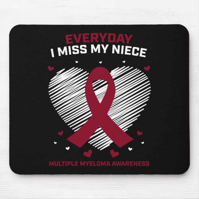 Mousepad Presentes Produtos de Câncer de Sangue Sobrinha Mi (Frente)