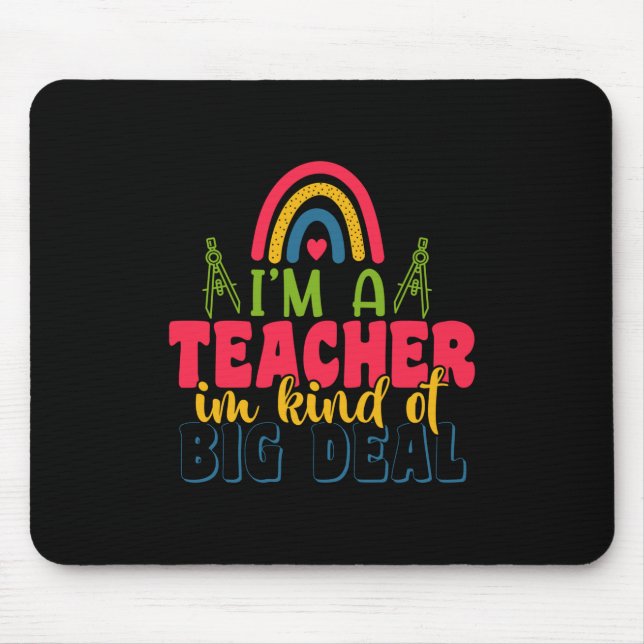 Mousepad Presentes Professor | Eu Sou Um Professor Muito Im (Frente)
