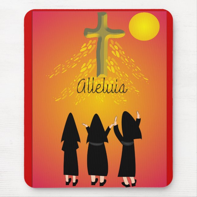 Mousepad Presentes Religiosos Católicos "Aleluia" (Frente)