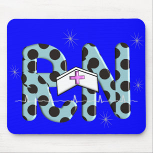 Mousepad Presentes "RN " da enfermeira diplomada