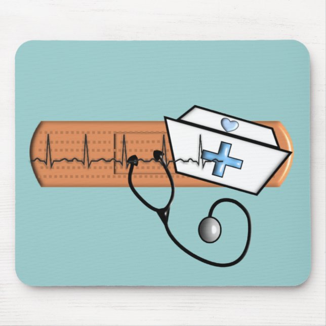 Mousepad Presentes Únicos para Enfermeira Escolar (Frente)