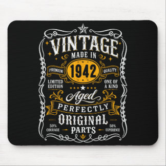 Mousepad Presentes Vintage 1942 85 anos 85º Aniversário Par
