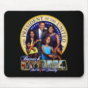 MOUSEPAD PRESIDENTE BARACK OBAMA E FAMÍLIA