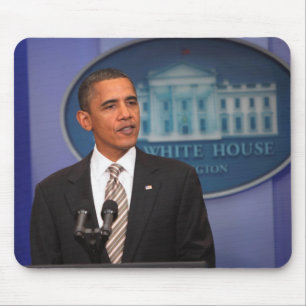 Mousepad Presidente Barack Obama faz um anúncio