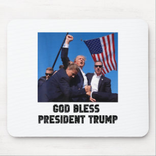 Mousepad Presidente deus abençoe Trump, Donald Trump 2024 _