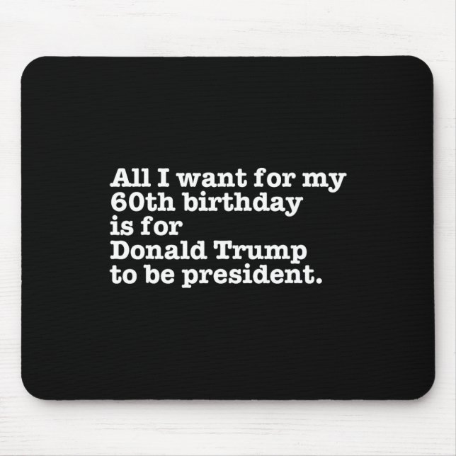 Mousepad Presidente Donald Trump Engraçado Presente de 60 A (Frente)