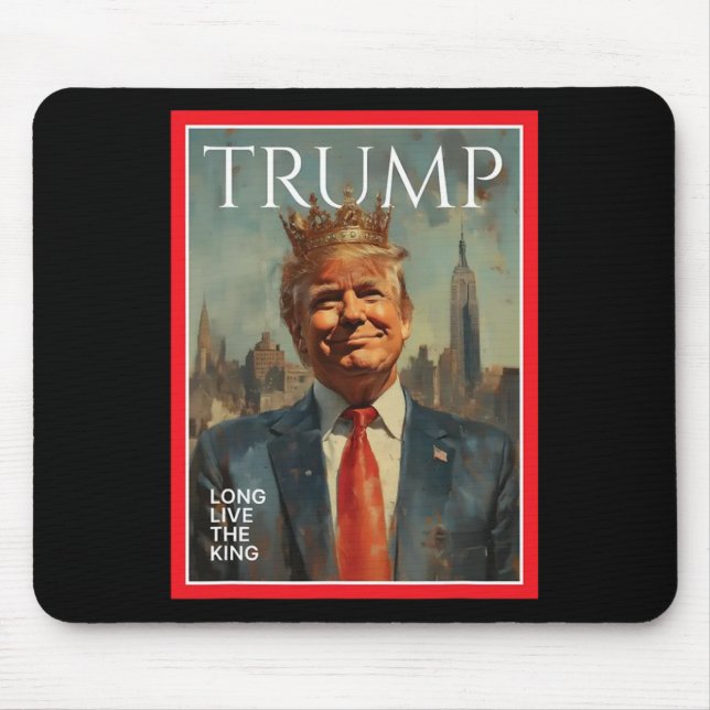 Mousepad Presidente Donald Trump Viva o Rei  (Frente)