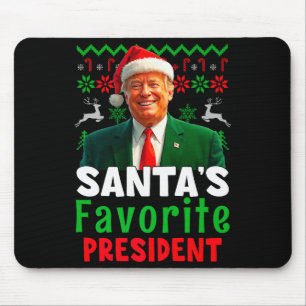 Mousepad Presidente Favorito do Papai Noel Santa Trump Xmas