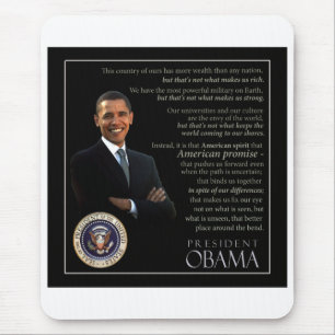 Mousepad Presidente Obama Citação
