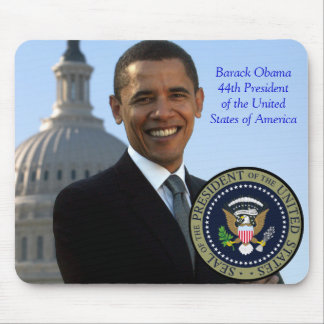 Mousepad Presidente Ouro Selo de Barack Obama 44o