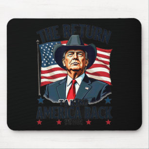 Mousepad Presidente Patriótico Donald Trump Cowboy Assumind