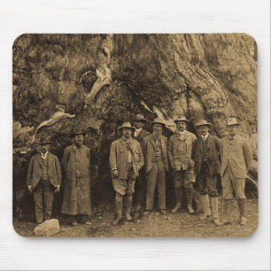 Mousepad Presidente Roosevelt e John Muir abaixo de (Sepia)
